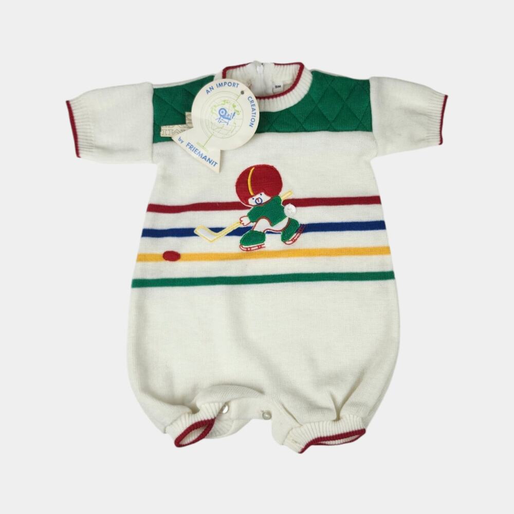 Vintage Friemanit Hockey Knit Onepiece